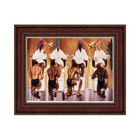 Pamper Party by Kevin "WAK" Williams (Brown Frame)