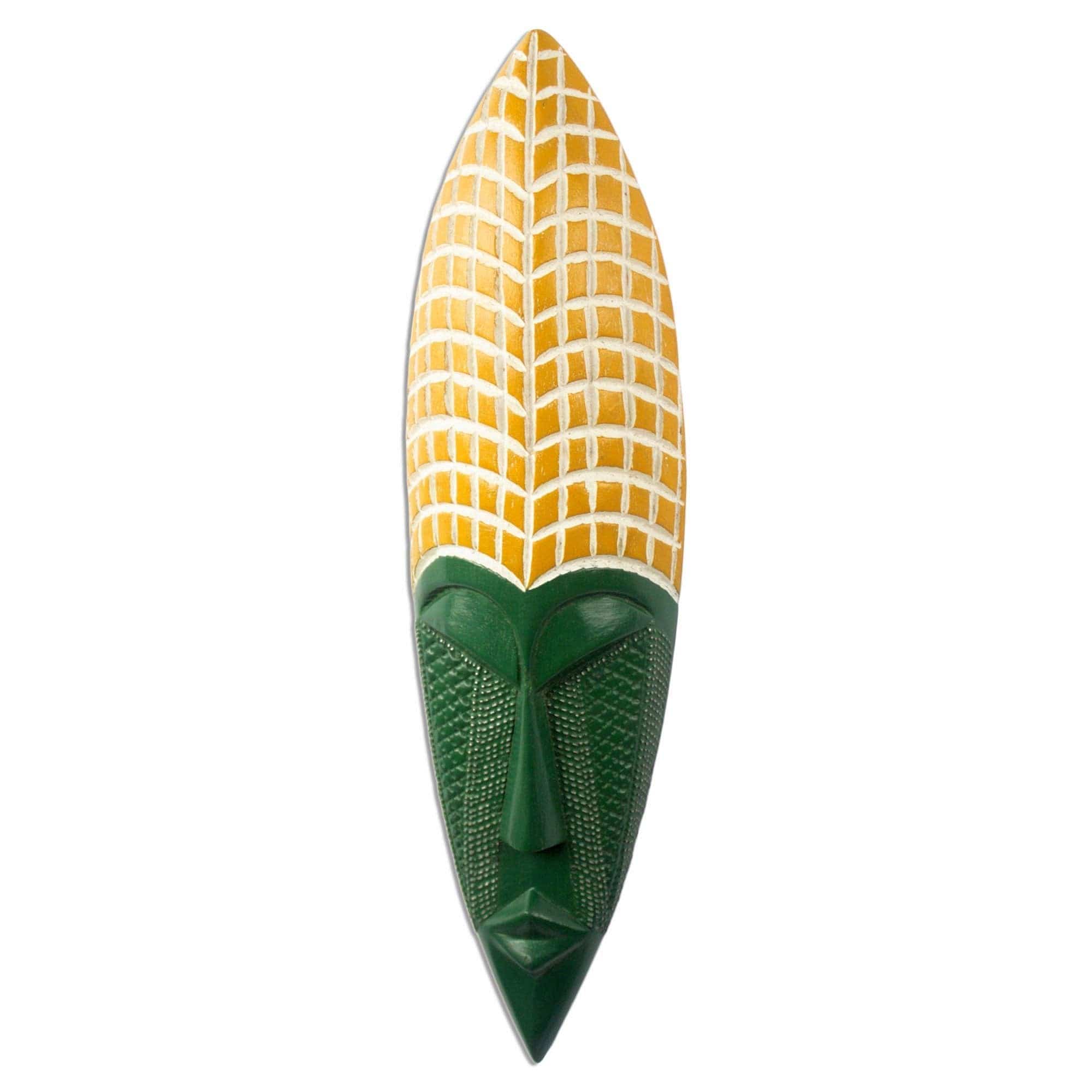 Peace and Love: Authentic Hand Carved African Mask by Victor