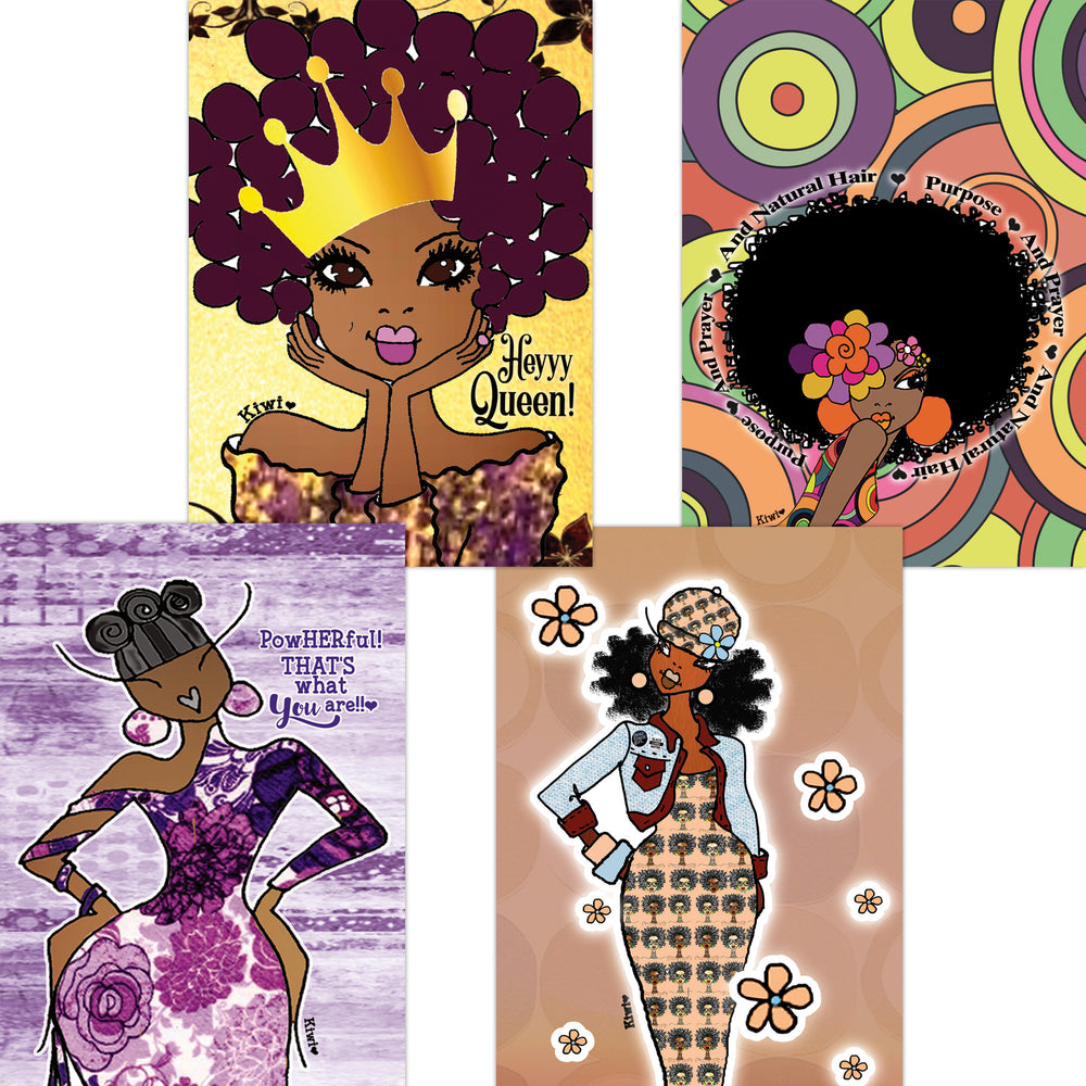 Pow-HER-ful: Assorted African American Boxed Note Card Set by Kiwi McDowell