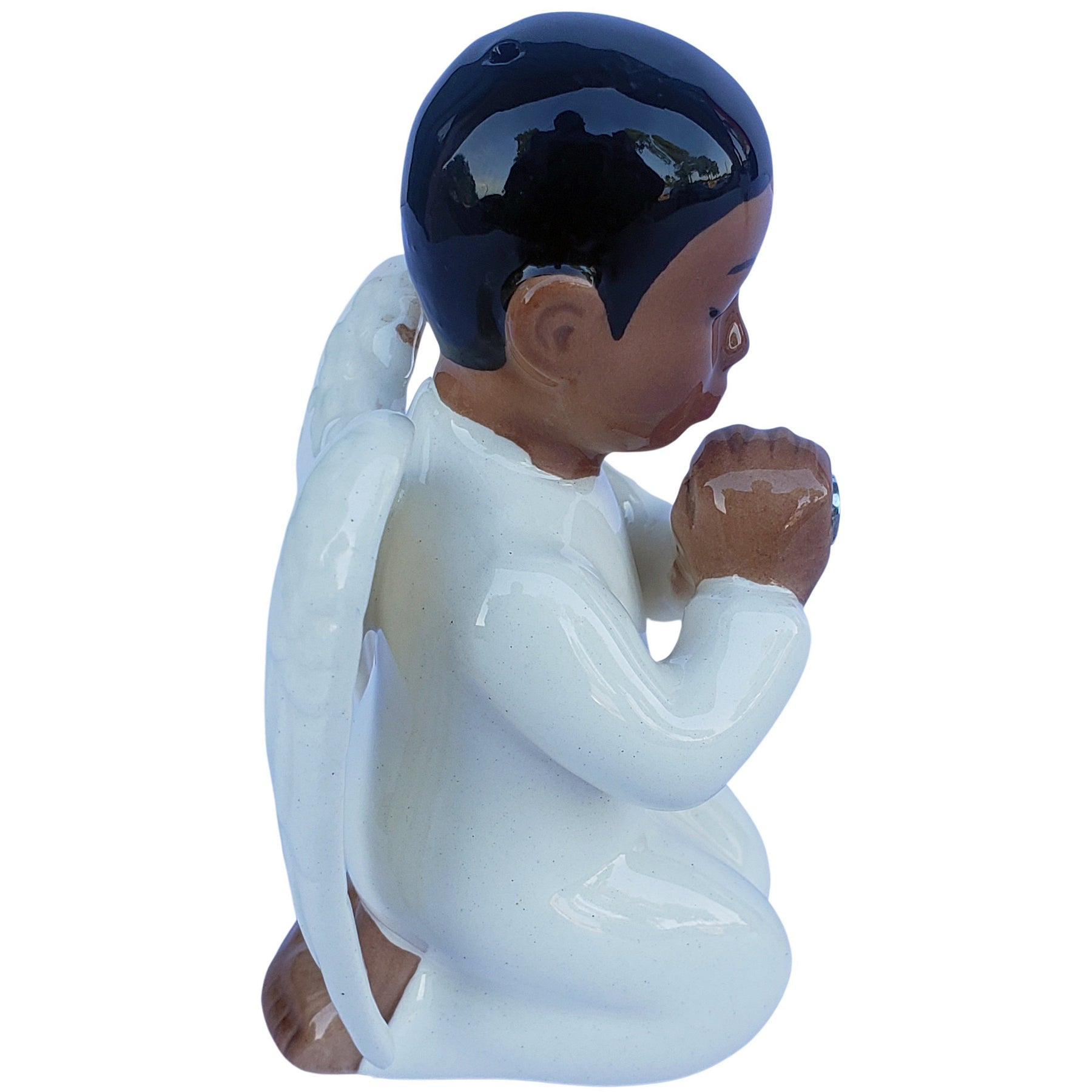 10 of 14: Praying Angels: African American Salt and Pepper Shaker Set