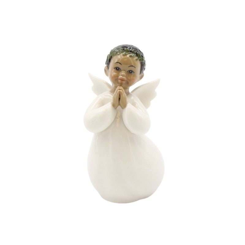 Praying Angel (Boy): African American Porcelain Figurine