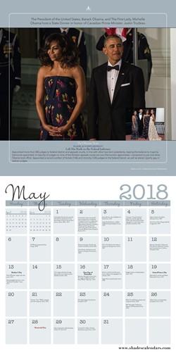 The Obama Years: Barack and Michelle (2018 Black History Calendar) - Inside