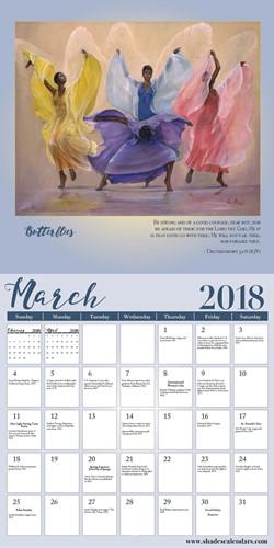 Faith in Motion: The Art of Lavarne Ross (2018 African American Calendar) - Inside