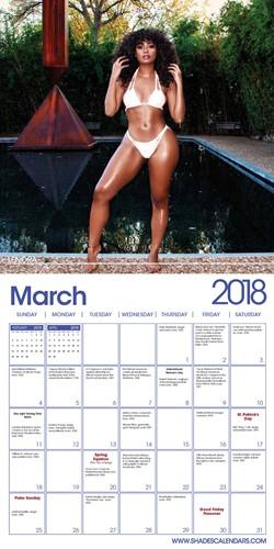 Shades of Color Swimsuit by Rita G. (2018 African-American Calendar) - Inside