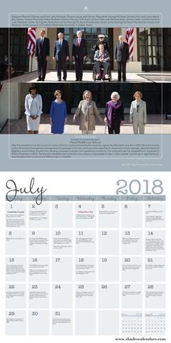 The Obama Years: Barack and Michelle (2018 Black History Calendar) - Inside