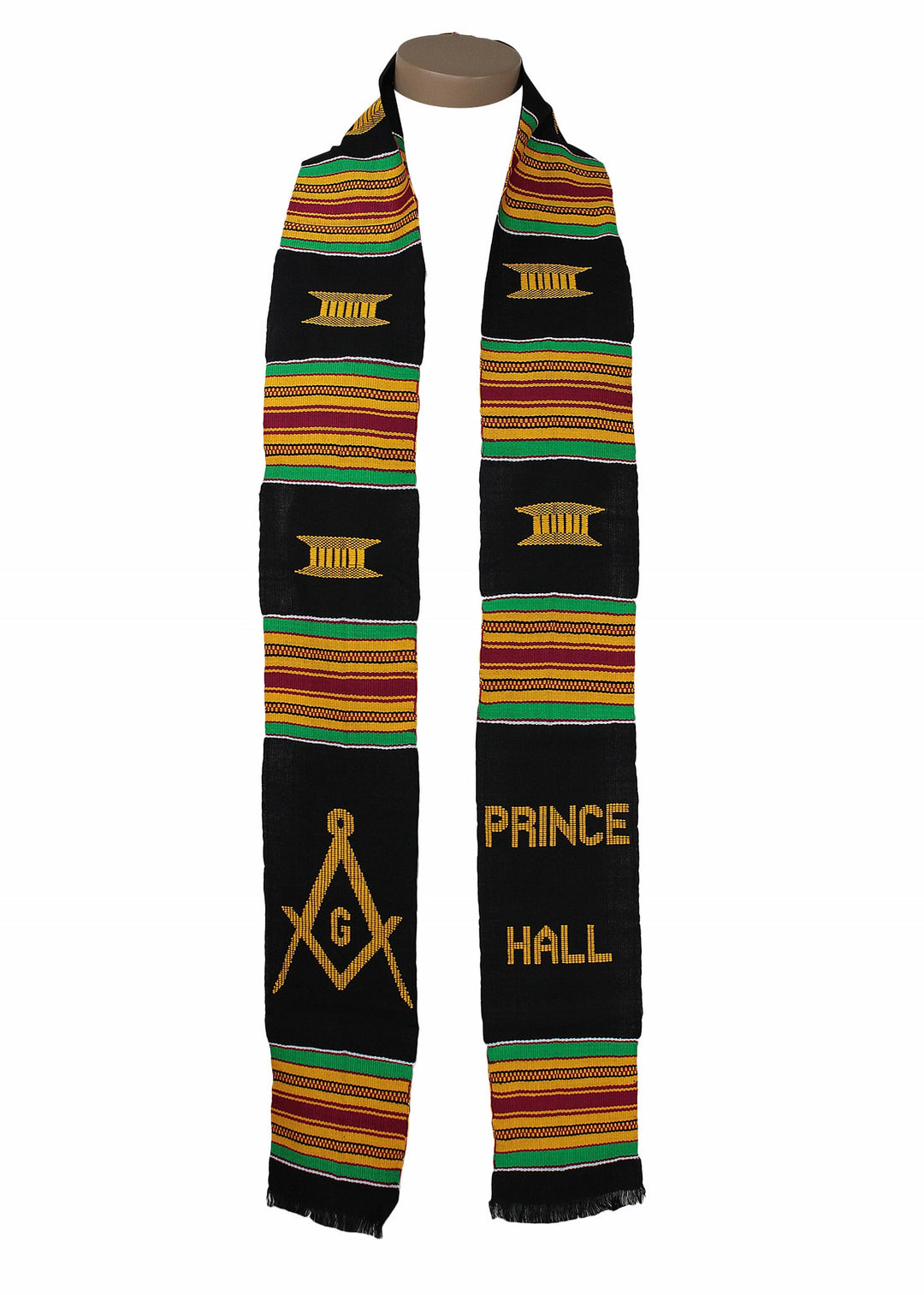 Prince Hall Masonic Kente Stole By Gold Coast Africa