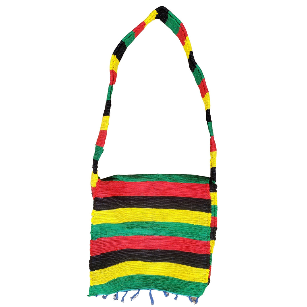 Zola: Authentic Handwoven Madagascar Raffia Messenger Bag 
