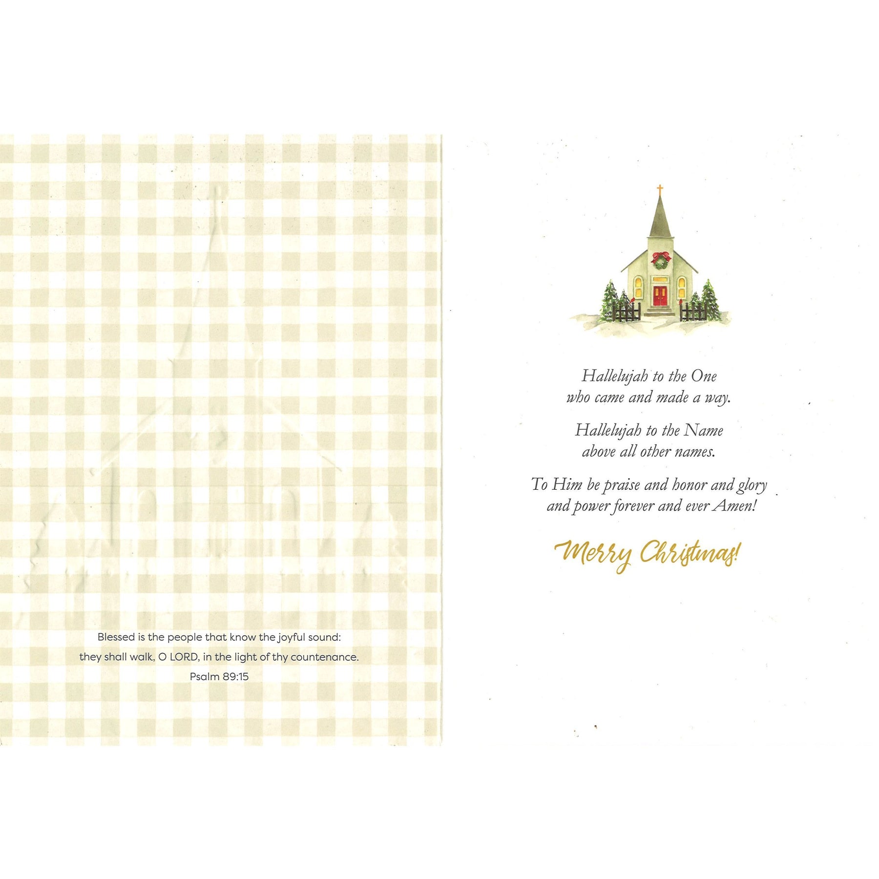 2 of 3: Raise a Hallelujah by Sandy Clough: African American Christmas Card Box Set (Interior)