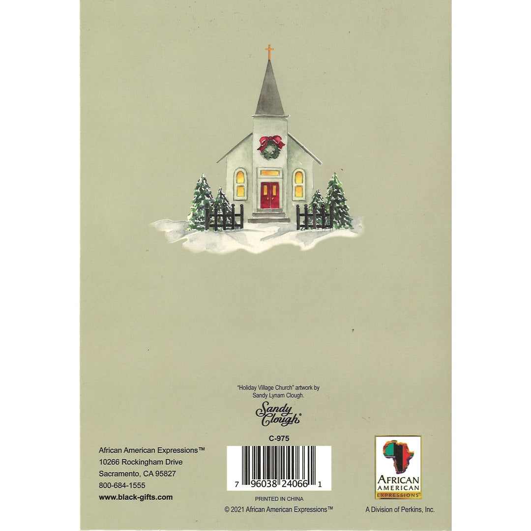 Raise a Hallelujah by Sandy Clough: African American Christmas Card Box Set (Back Cover)