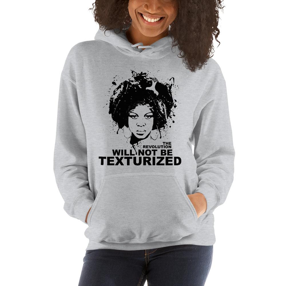 The Revolution Will Not Be Texturized: African American Unisex Hoodie by RBG Forever