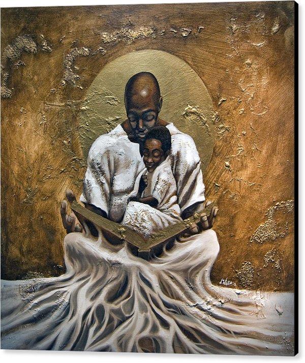 Rooted Foundation (A Tribute to Black Fatherhood) by Jerome White (Canvas)