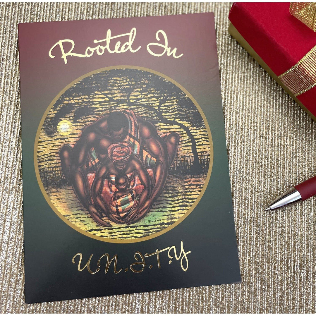 Rooted in Unity by Larry "Poncho" Brown: African American Christmas Card Box Set (Front)