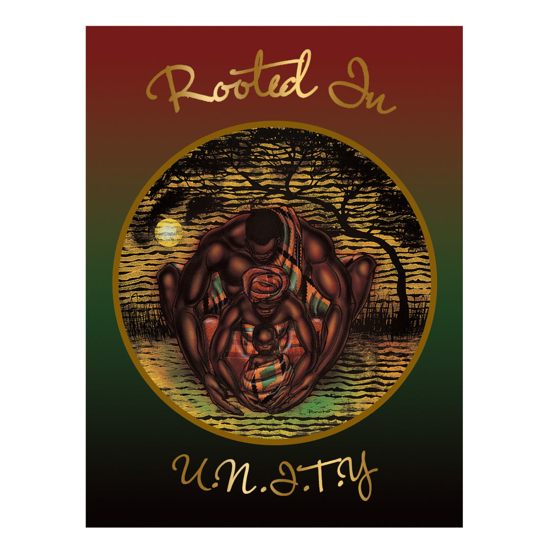 Rooted in Unity by Larry "Poncho" Brown: African American Christmas Card Box Set (Front)