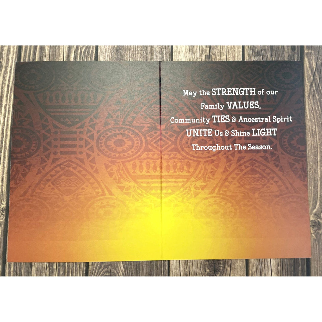 Rooted in Unity by Larry "Poncho" Brown: African American Christmas Card Box Set (Inside)