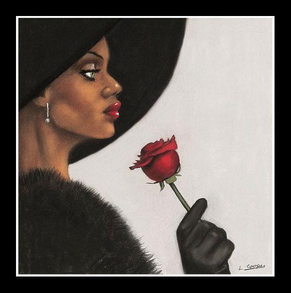 Rose by Laurie Cooper (Black Frame)