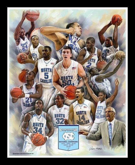 Roy's Boys (UNC Tarheels) by Wishum Gregory (Black Frame)