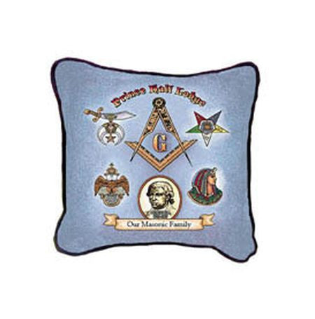 Prince Hall Throw Pillow: Our Masonic Family