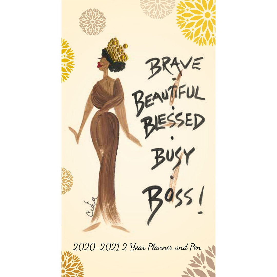 Brave & Blessed: 2020-2021 Two Year African American Checkbook Planner by Cidne Wallace