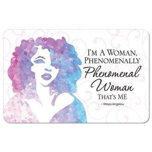 Phenomenal Woman by Maya Angelou: African American Memory Foam Bathroom Floor Mat