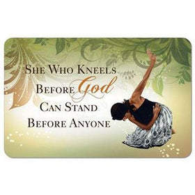 She Who Kneels by AAE: African American Memory Foam Bathroom Floor Mat