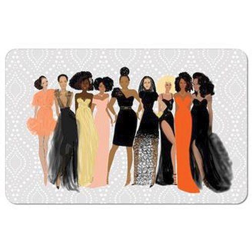 Sister Friends Memory Foam Bath Mat-Floor Mat-Nicholle Kobi-17x29 inches-Memory Foam-The Black Art Depot