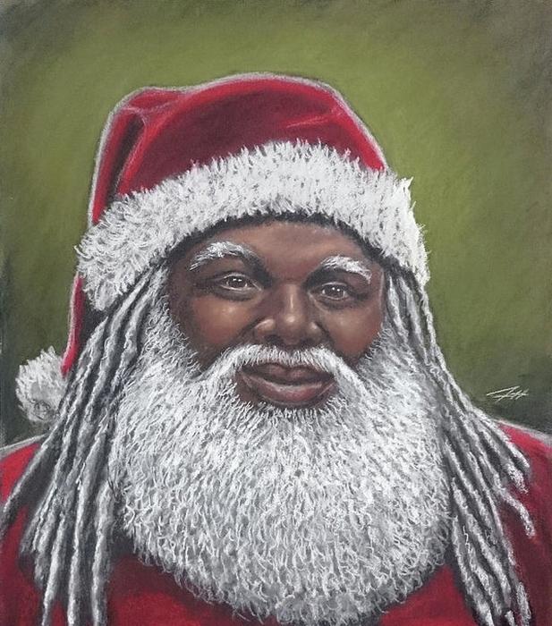 African American Santa Claus by Jeffrey Kearns