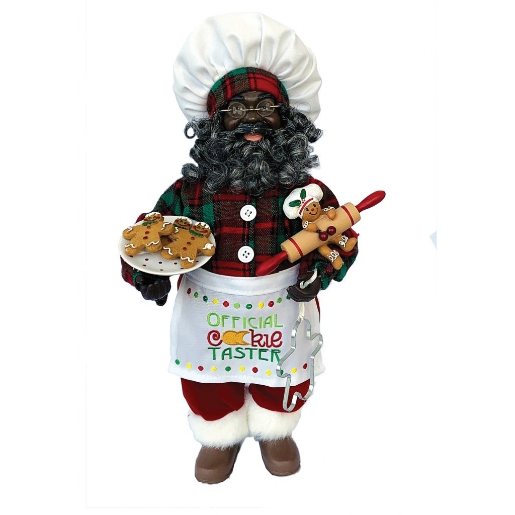 African American Santa Claus: Officia Cookie Taster by Santa's Workshop