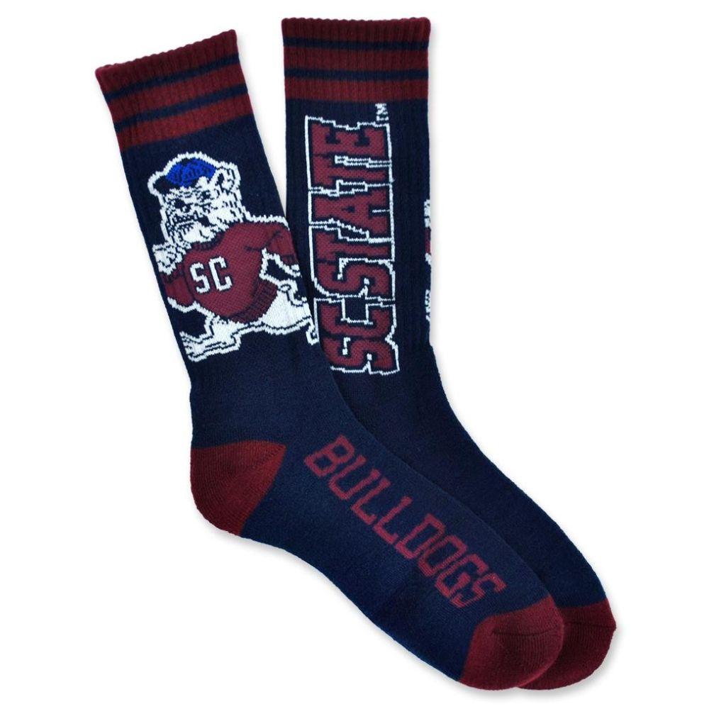 South Carolina State University Bulldogs Navy Blue & Garnet Socks – The ...