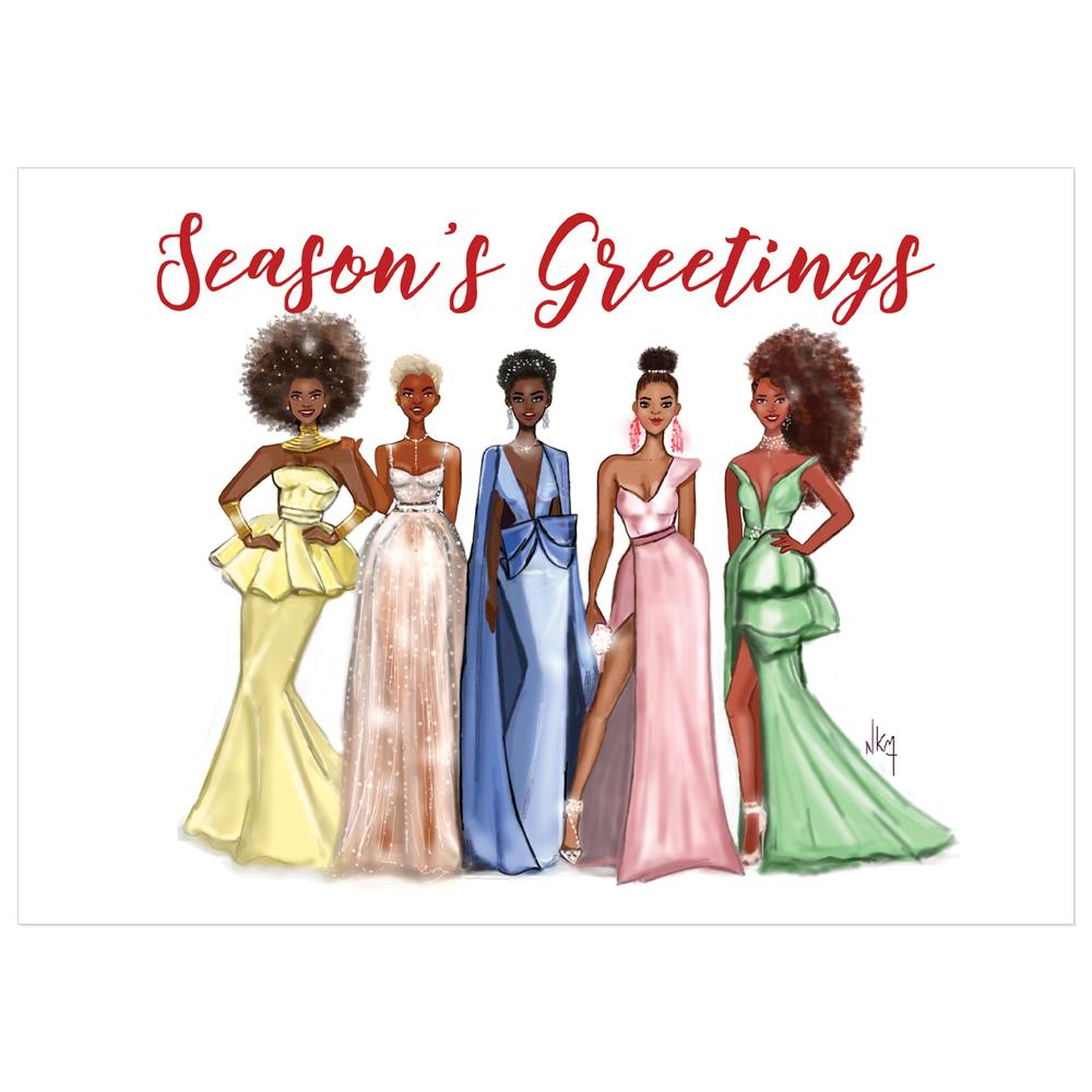 Season's Greetings by Nicholle Kobi: African American Christmas Cards