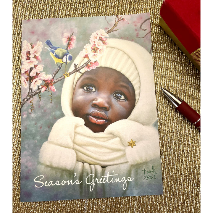 Season's Greetings by Dora Alis: African American Christmas Card Box Set (Front)