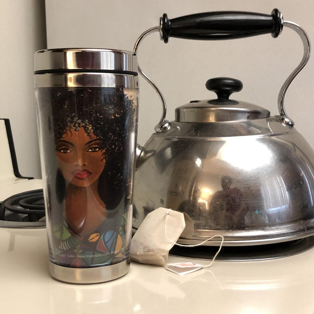 Seek, Sacrifice and Succeed by Sylvia "Gbaby" Cohen: African American Travel Mug/Tumbler