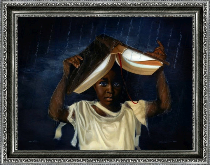 Sheltered by Edwin Lester (Silver Frame)