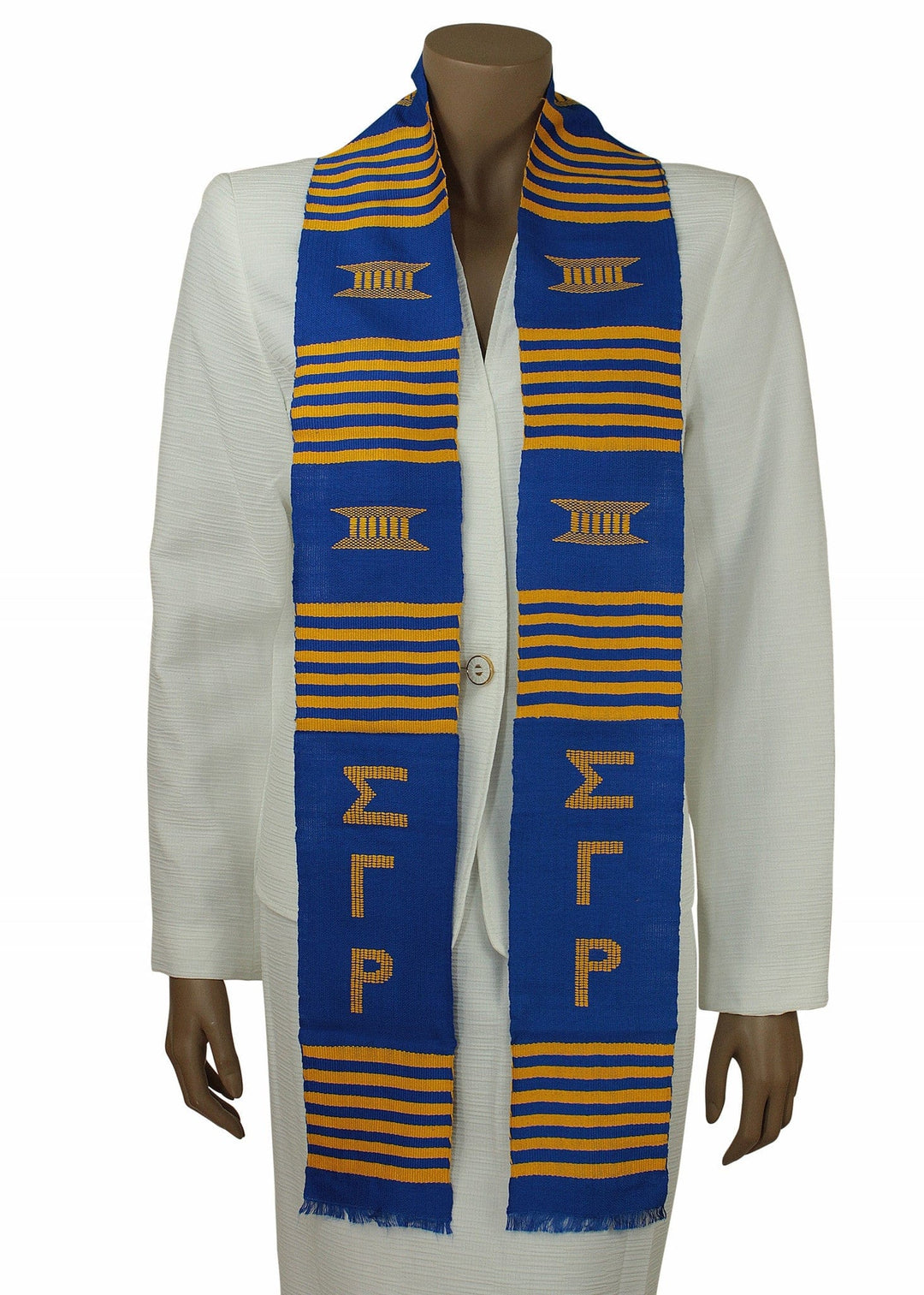 Sigma Gamma Rho Blue Kente Stole by Gold Coast Africa