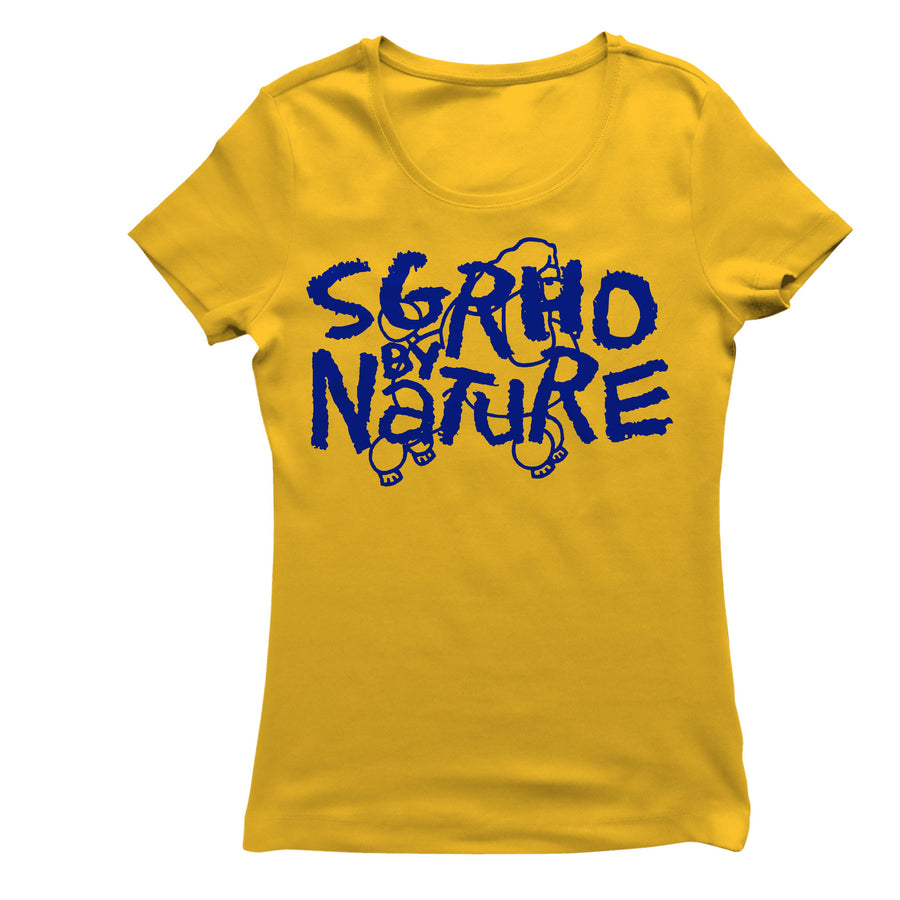 Sigma Gamma Rho SGRho By Nature Gold Women's Casual T-Shirt