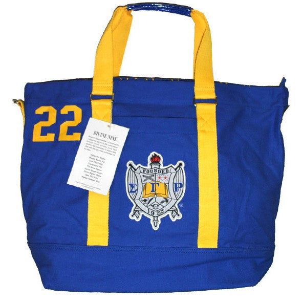 2 of 3: Sigma Gamma Rho Canvas Hand Bag (Front)