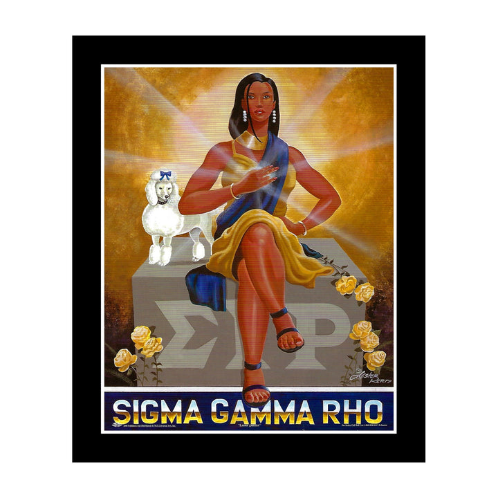 Sigma Gamma Rho by Lester Kern (Black Frame)