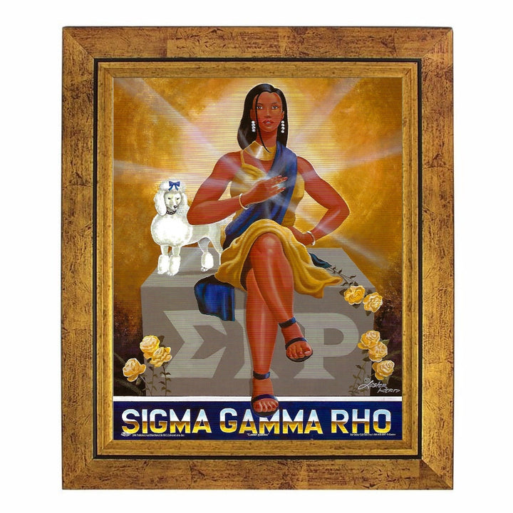 Sigma Gamma Rho by Lester Kern (Gold Frame)