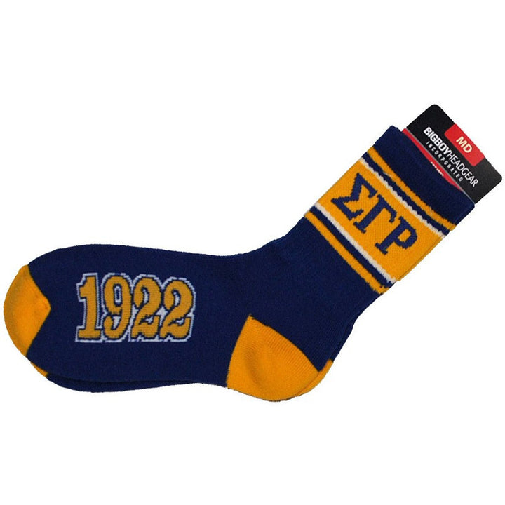 Sigma Gamma Rho 1922 Blue Socks by Big Boy Headgear