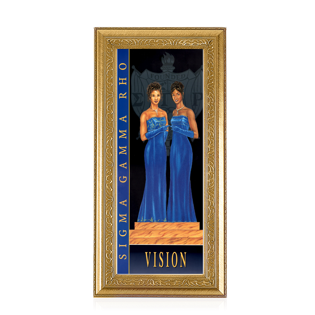 Sigma Gamma Rho: Vision by Johnny Myers (Gold Frame)