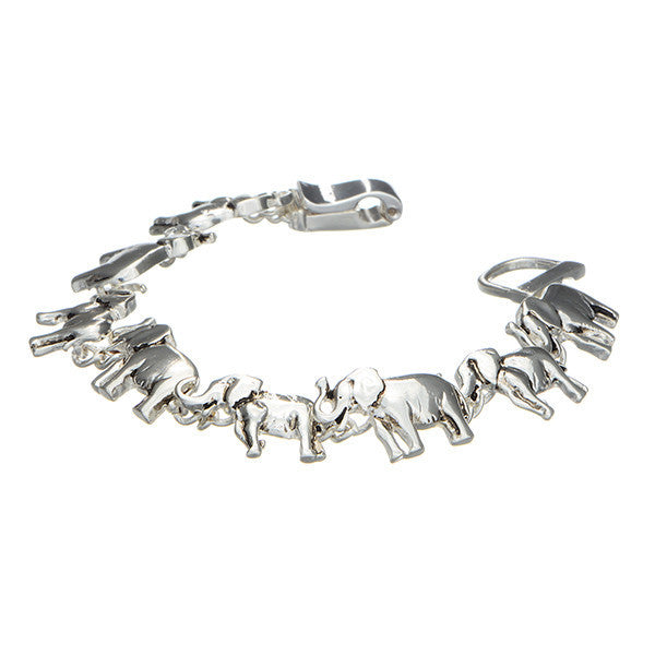 Elephant Bracelet-Jewelry-Elephant Boutique-7 inches-Mixed Metal-The Black Art Depot