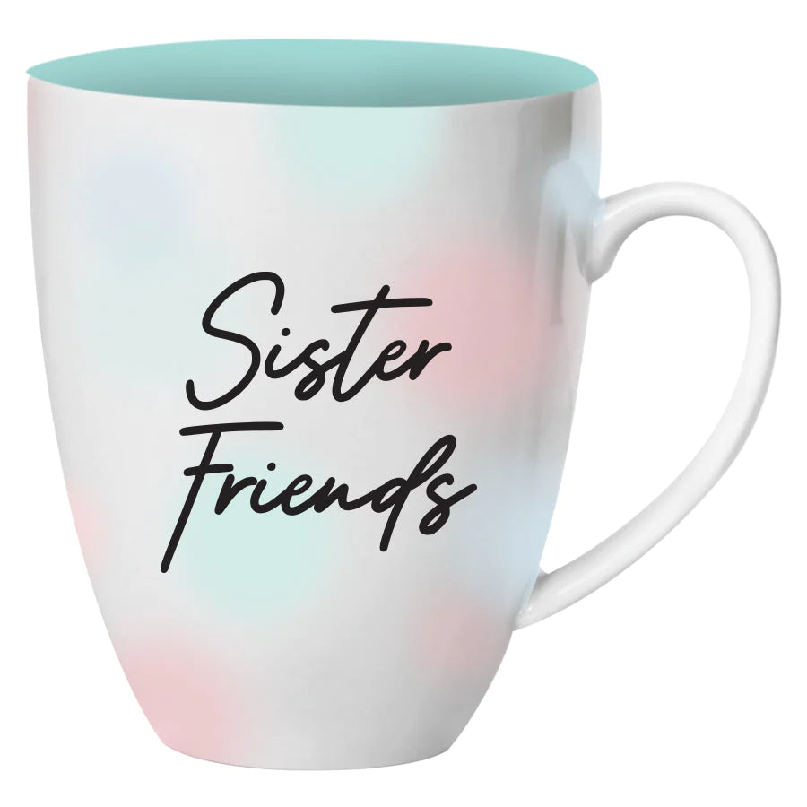 Sister Friends II by Nicholle Kobi: African American Ceramic Coffee/Tea Mug