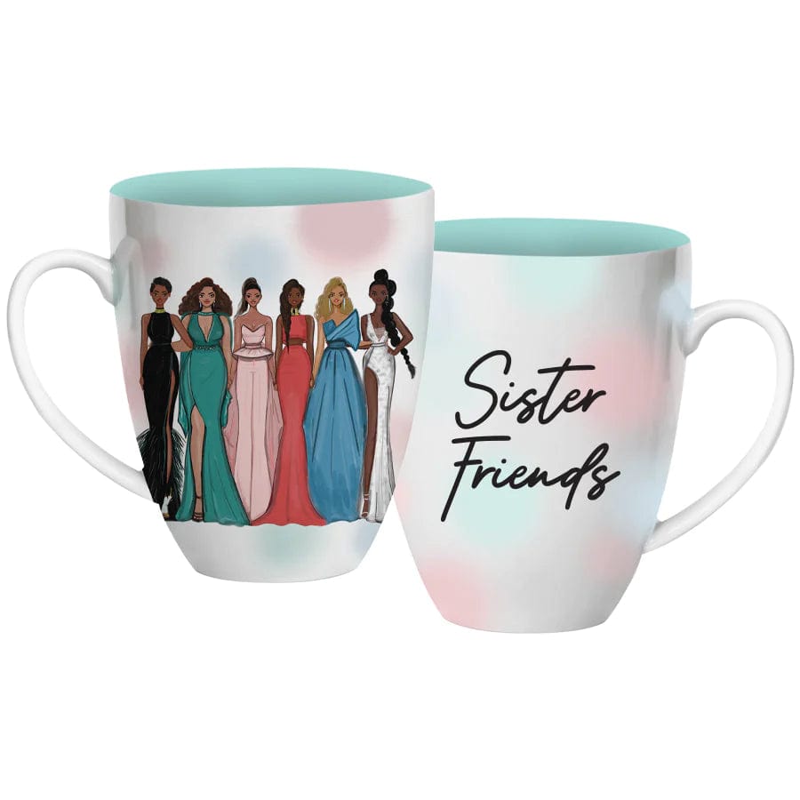 Sister Friends II by Nicholle Kobi: African American Ceramic Coffee/Tea Mug