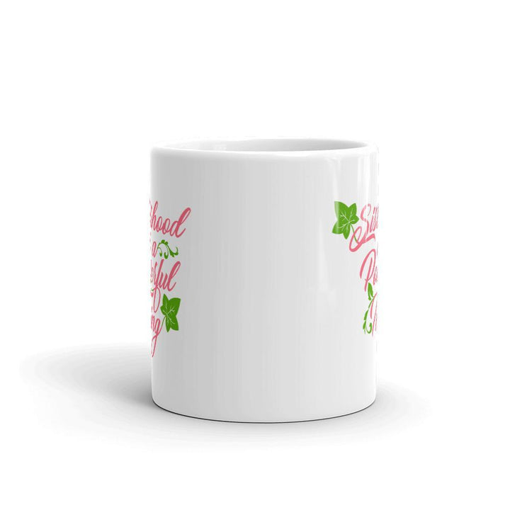 Sisterhood is a Powerful Thing: Alpha Kappa Alpha Inspired Ceramic Mug (11 ounce)