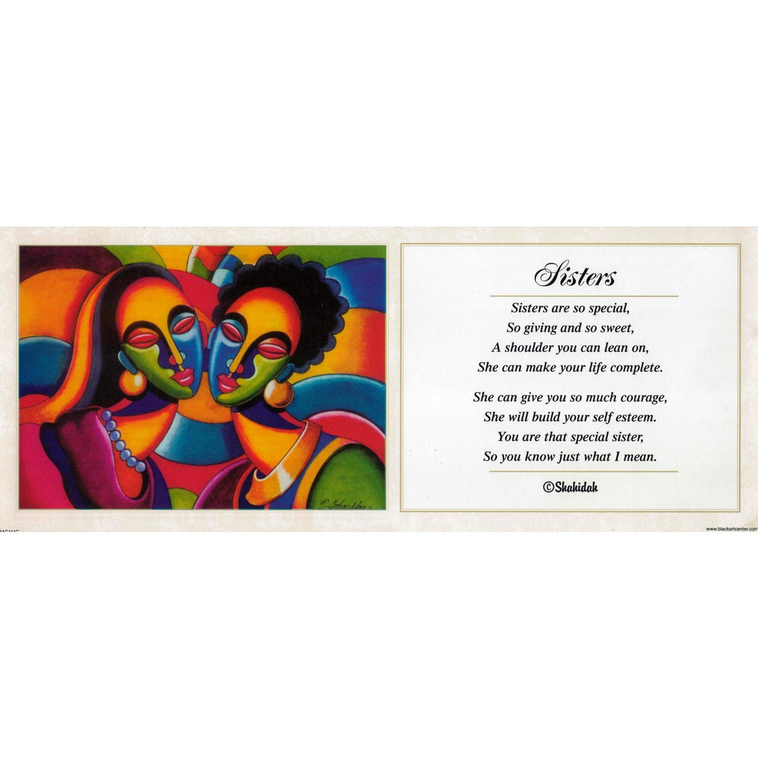 Sisters-Literary Art-Shahidah-8x20 inches-Unframed-The Black Art Depot