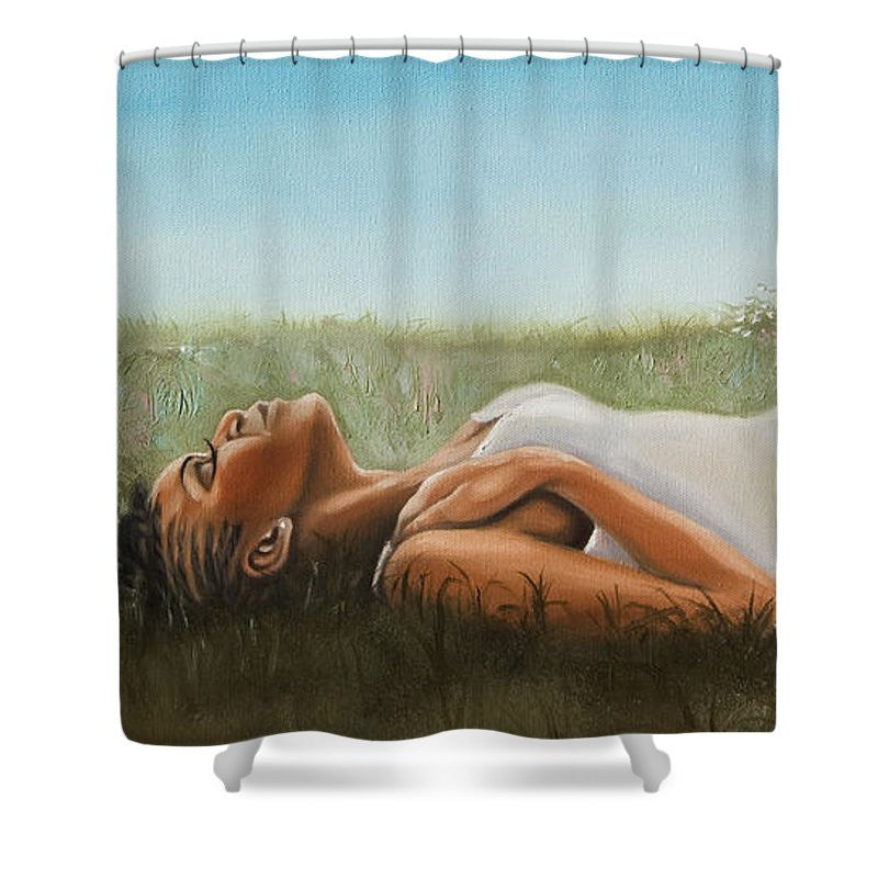 Sleeping Beauty Shower Curtain by Jerome White