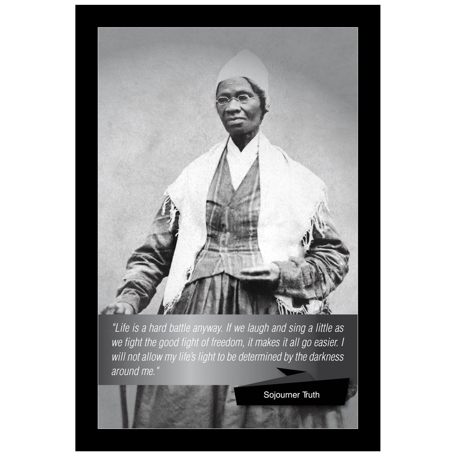 2 of 2: Sojourner Truth Poster (Black Frame) by Sankofa Designs