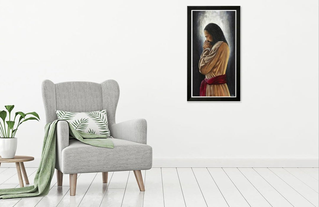 Son of God (African American Jesus) by Cecil Reed Jr.  (Black Frame))