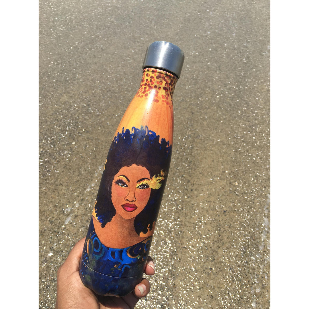 Soul on Fire by Sylvia "Gbaby" Cohen: African American Stainless Steel Bottle 