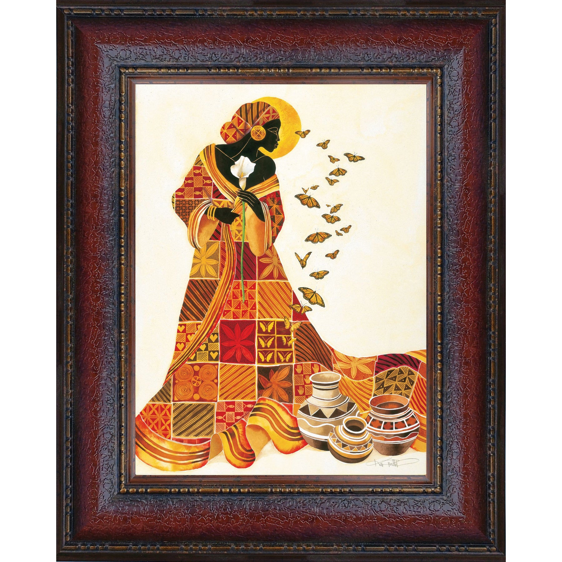 2 of 3: Soul's Flight by Keith Mallett (Brown Frame)