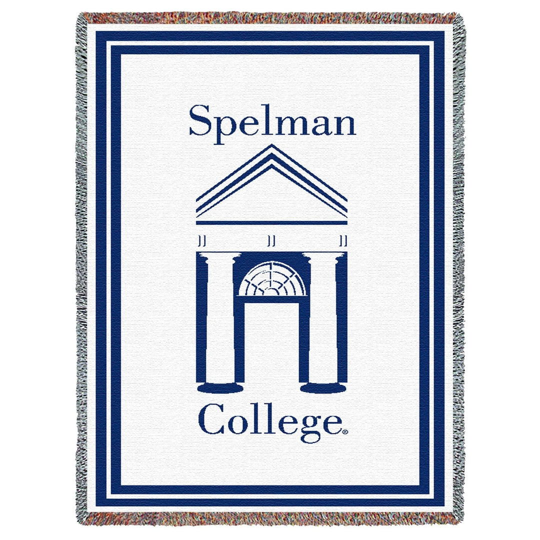 Spelman College Tapestry Throw Blanket II by Pure Country Weavers